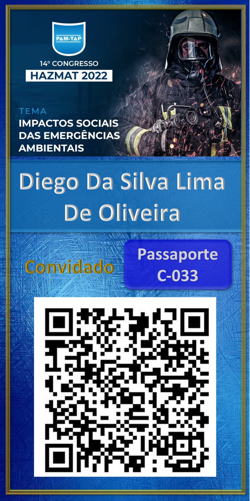 Diego Da Silva Lima De Oliveira-Hazmat 2022-Bombeiros