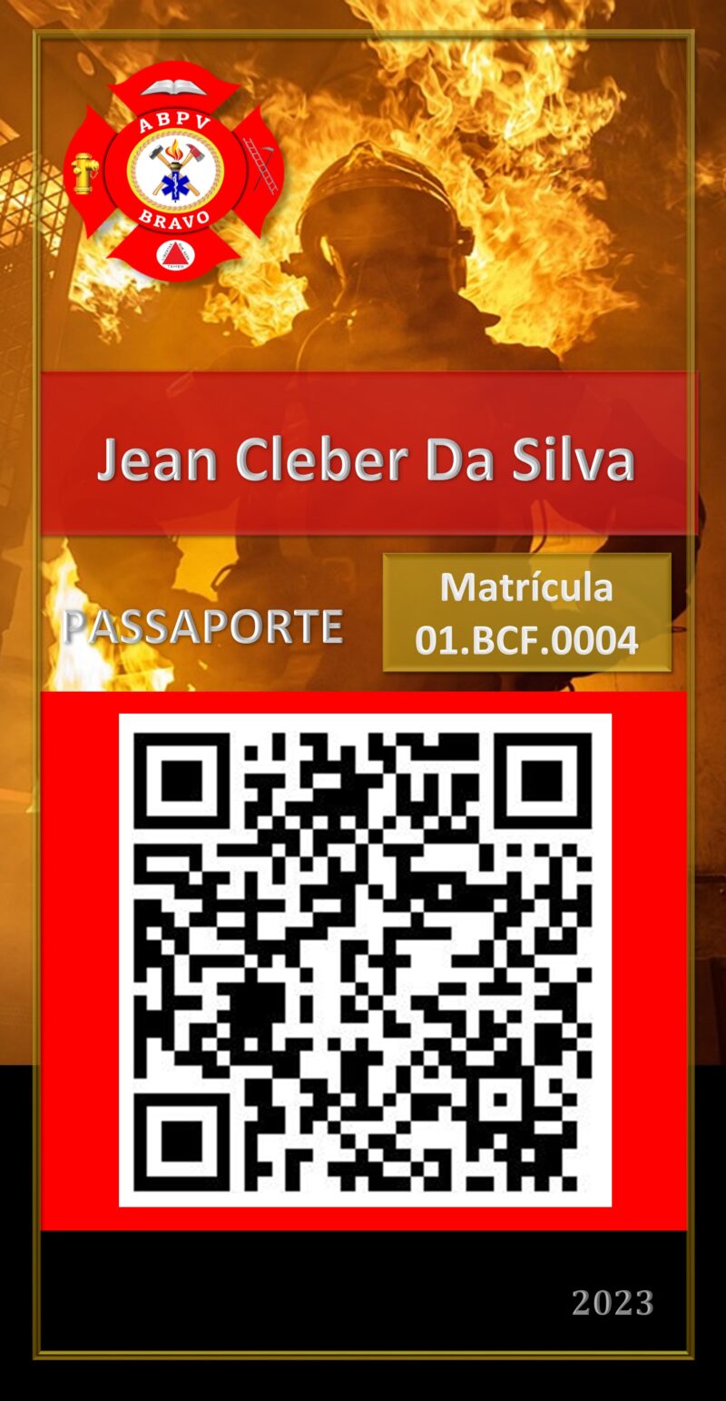 Jean Cleber Da Silva – MG – Uberlândia – MG – Matricula 01.BCF.004