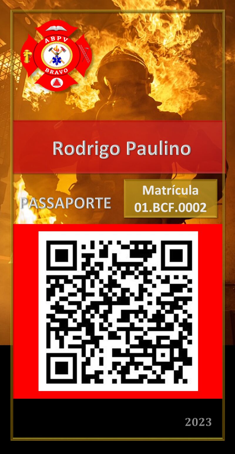 Rodrigo Paulino – PAM ARAGUARI – Uberlandia – MG – Matricula 01.BCF.002