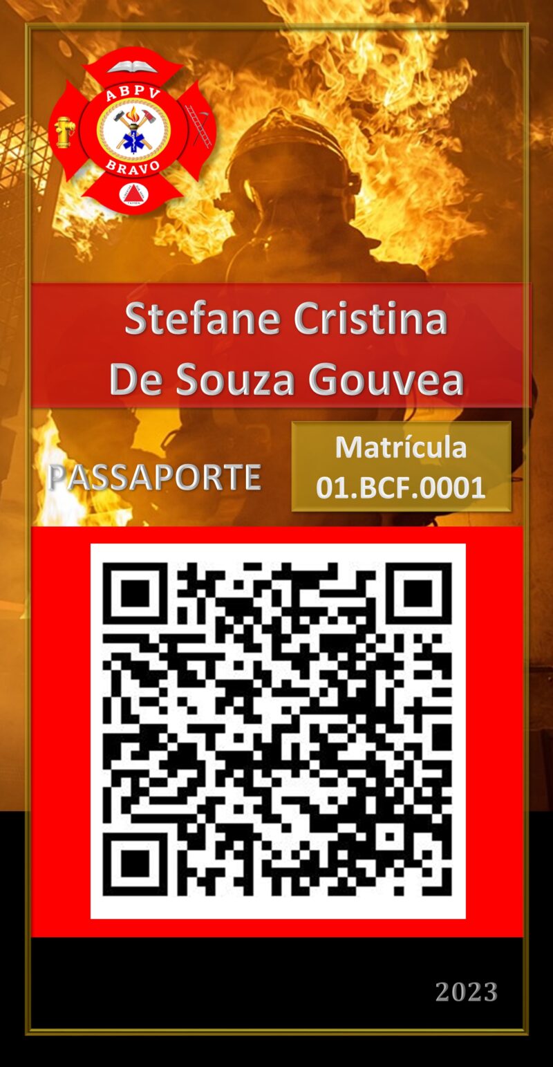 Stefane Cristina De Souza Gouvea – BRAVO – Uberlandia – MG – Matricula 01.BCF.001