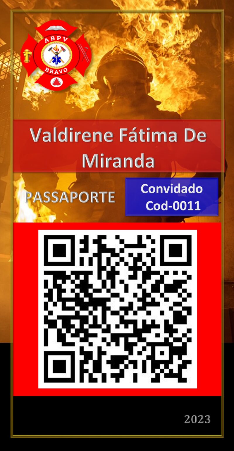 Valdirene Fátima De Miranda – BOMBEIRO – Araguari – MG – Matricula 01.BCF.011