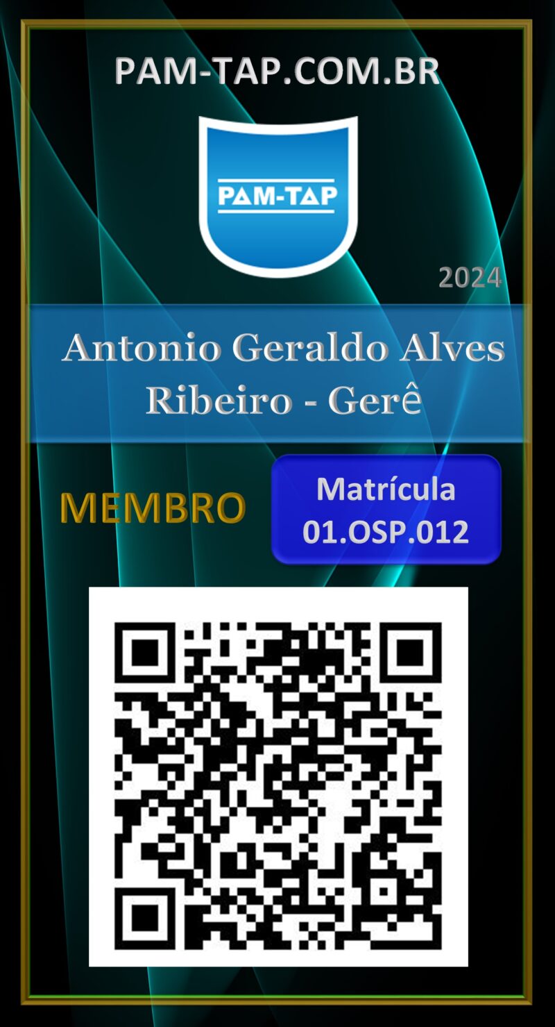 Antonio Geraldo Alves Ribeiro / Gerê – Carteira Digital – PAM-TAP – HAZMAT – 2023