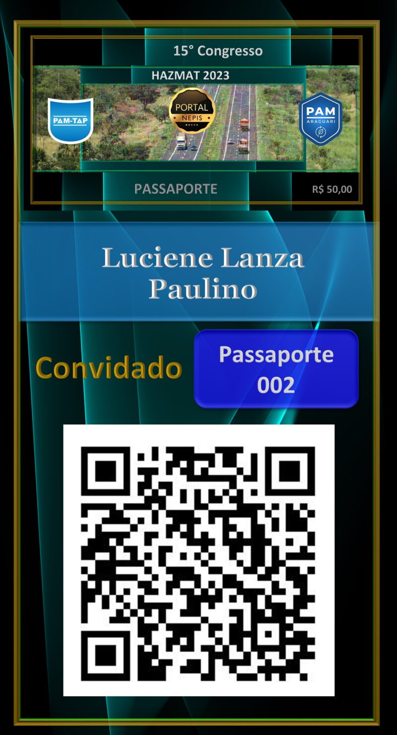 Luciene Lanza Paulino – Particular – Uberlândia – MG – 15º Congresso HAZMAT 2023
