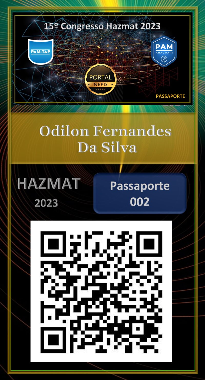 Odilon Fernandes Da Silva – SILCON EMERGENCIAS QUIMICAS – PASSAPORTE – HAZMAT – 2023