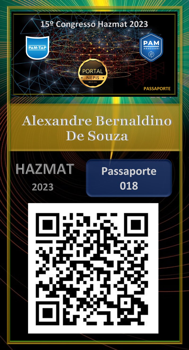 Alexandre Bernaldino De Souza –  – PASSAPORTE – HAZMAT – 2023