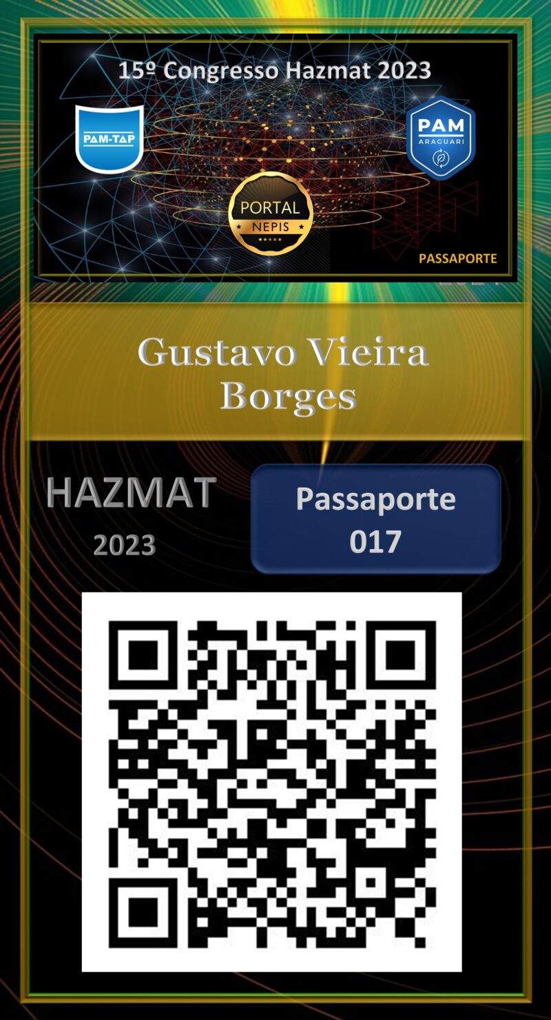 Gustavo Vieira Borges – G&L TRANSPORTES E LOGISTICA LTDA – PASSAPORTE – HAZMAT – 2023