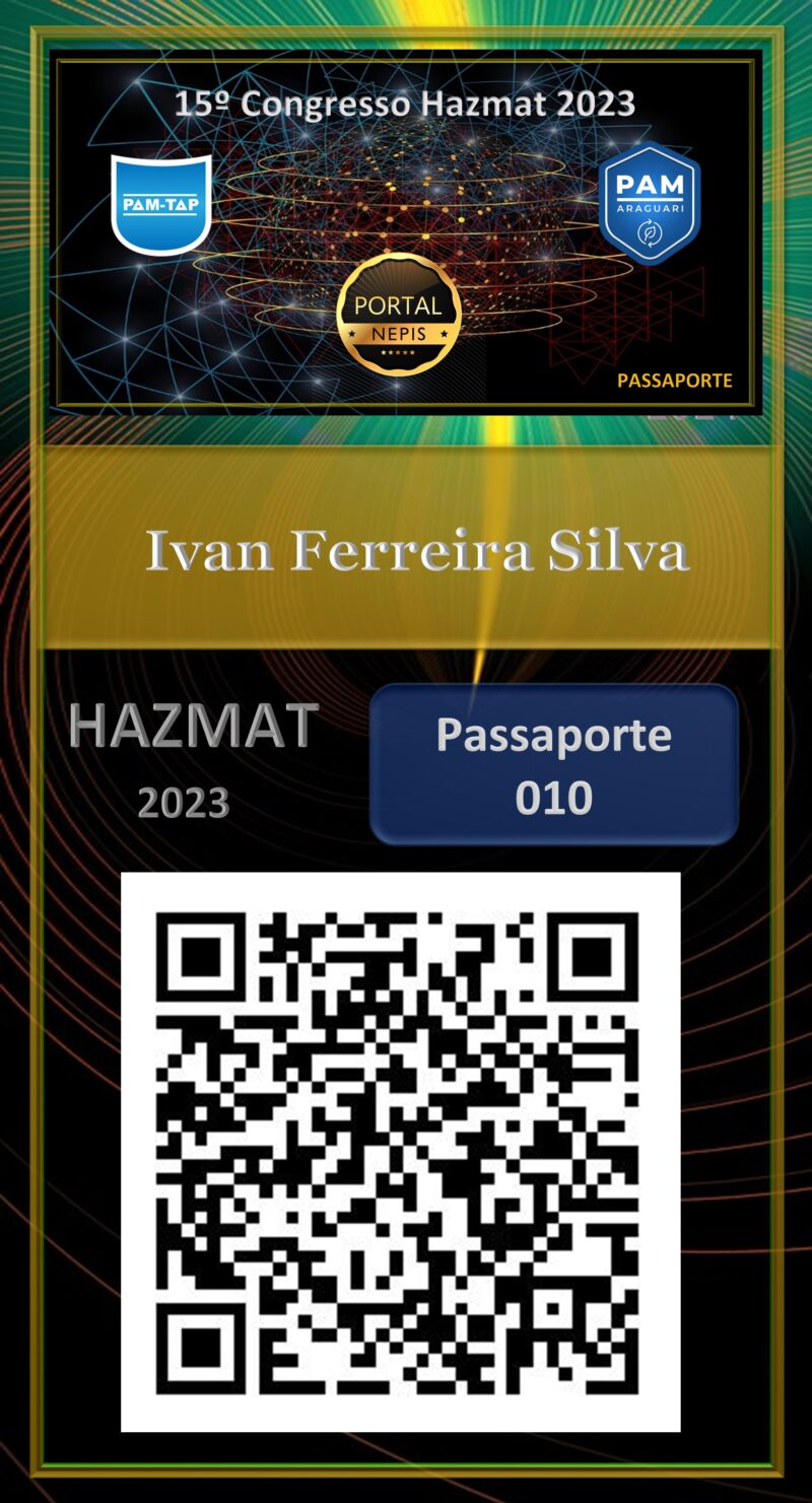 Ivan Ferreira Silva – SECRETARIA DE ESTADO DE MEIO AMBIENTE E DESENVOLVIMENTO SUSTENTAVEL – PASSAPORTE – HAZMAT – 2023