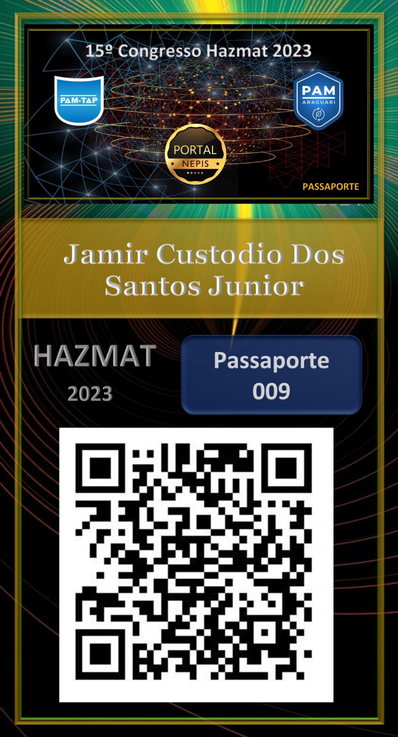 Jamir Custodio Dos Santos Junior – JMD TRANSPORTES – PASSAPORTE – HAZMAT – 2023