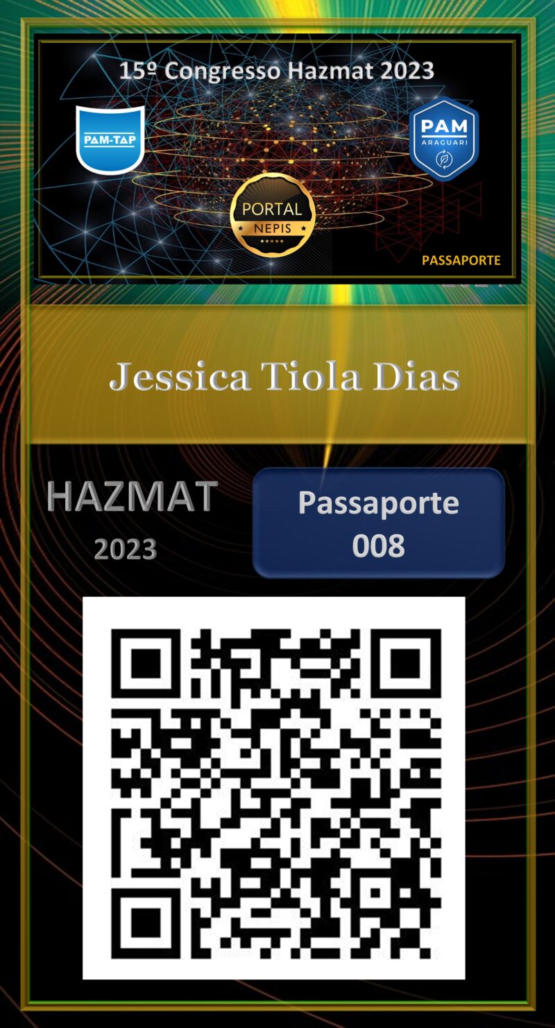 Jéssica Tiola Dias – G&L TRANSPORTES E LOGISTICA LTDA – PASSAPORTE – HAZMAT – 2023