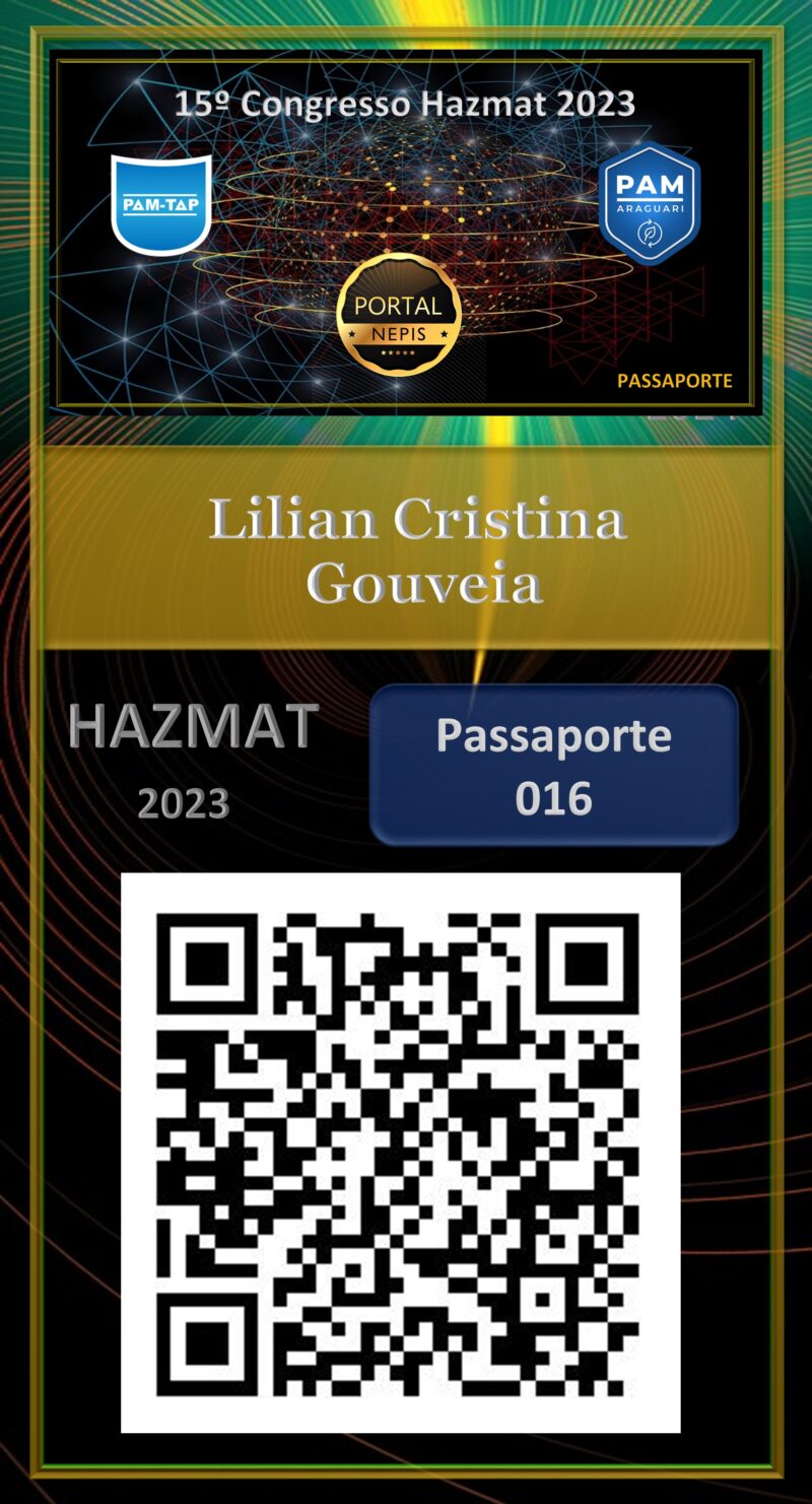 Lilian Cristina Gouveia – G&L TRANSPORTES E LOGISTICA LTDA – PASSAPORTE – HAZMAT – 2023