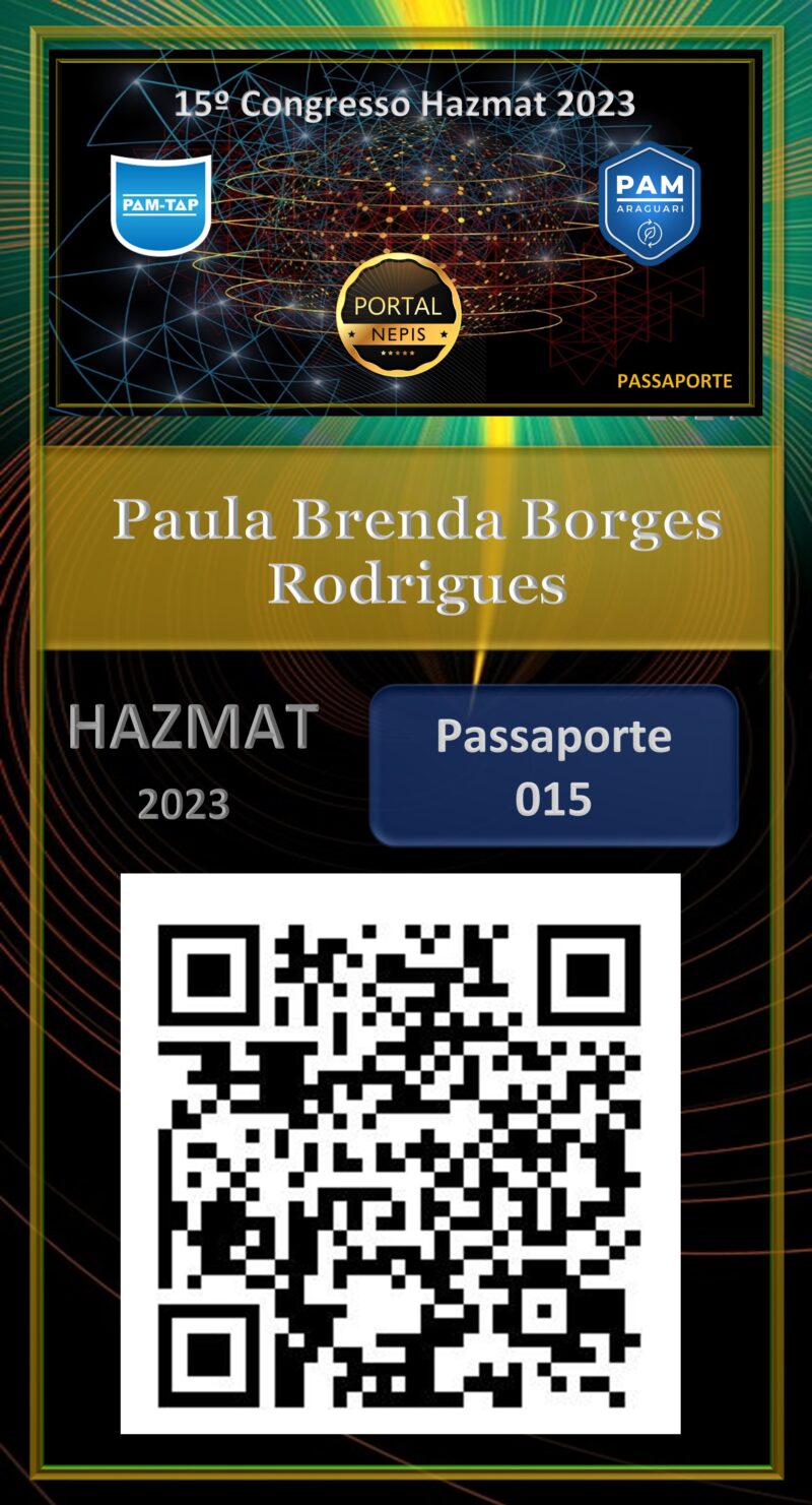 Paula Brenda Borges Rodrigues – JBS SA – PASSAPORTE – HAZMAT – 2023