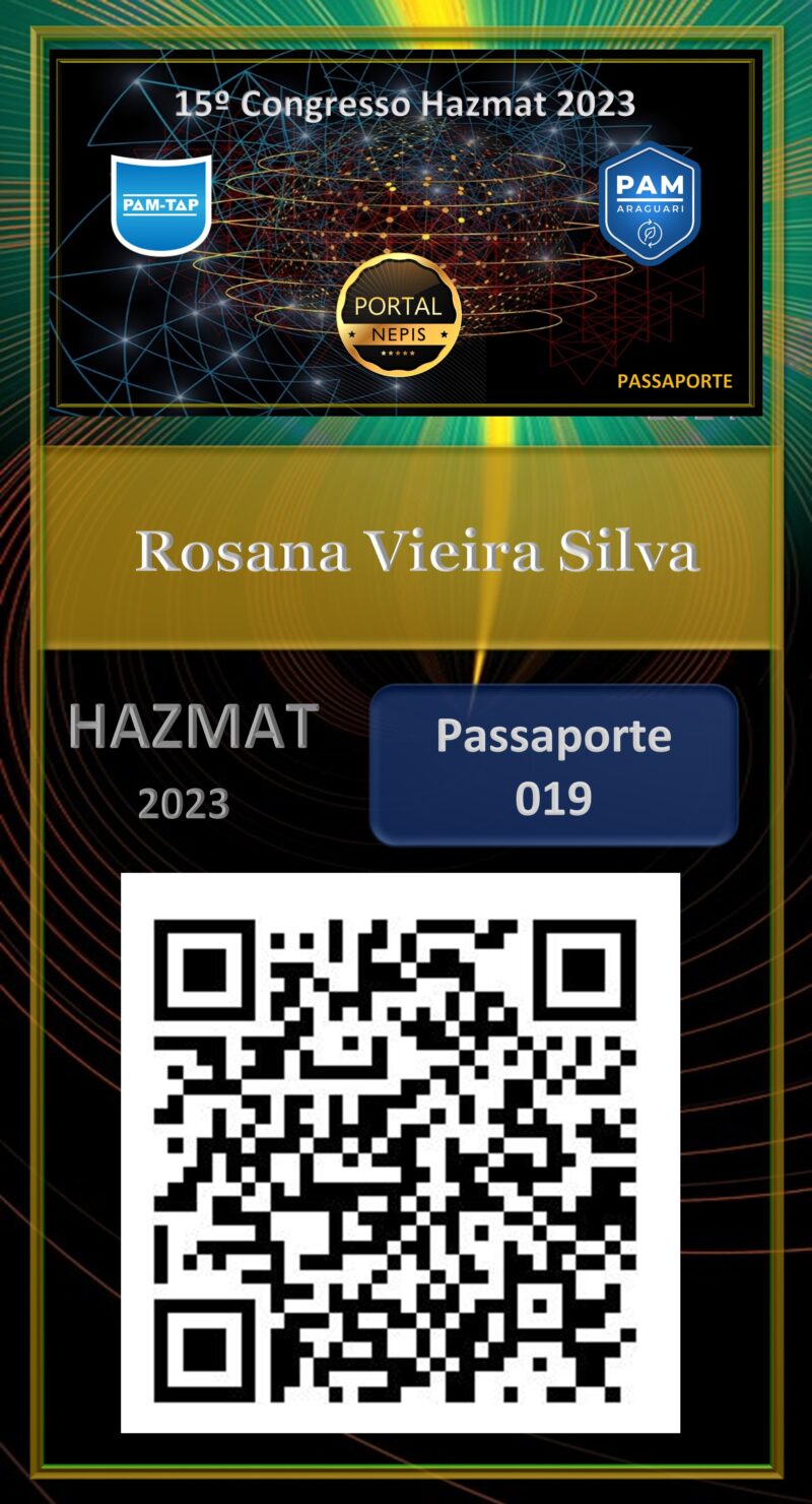 Rosana Vieira Silva – G&L TRANSPORTES E LOGISTICA LTDA – PASSAPORTE – HAZMAT – 2023