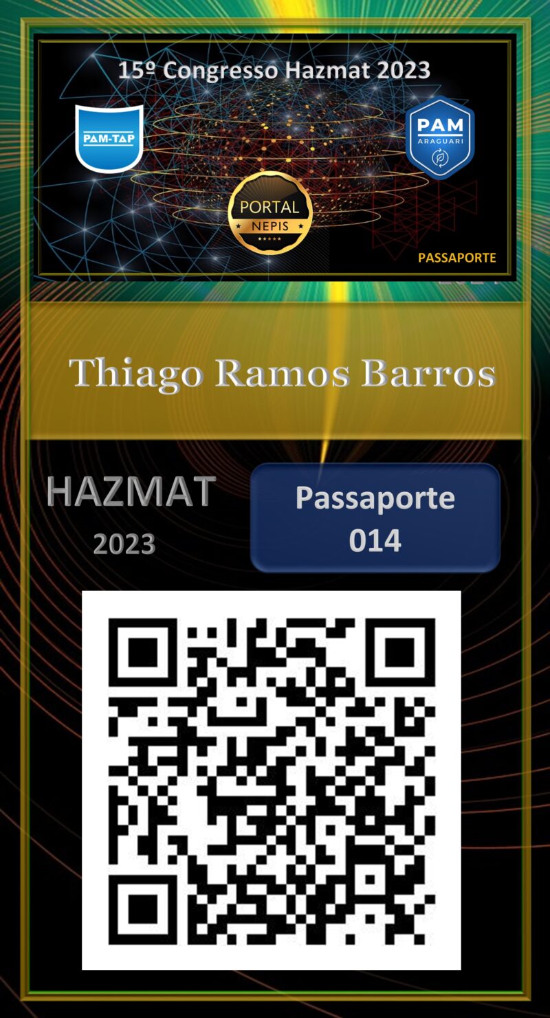 Thiago Ramos Barros – G&L TRANSPORTES E LOGISTICA LTDA – PASSAPORTE – HAZMAT – 2023