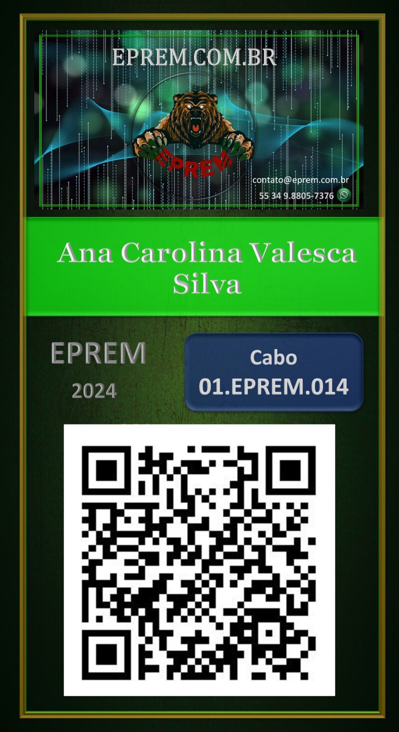 Ana Carolina Valesca Silva – Carteira Digital – EPREM – Uberlândia – MG