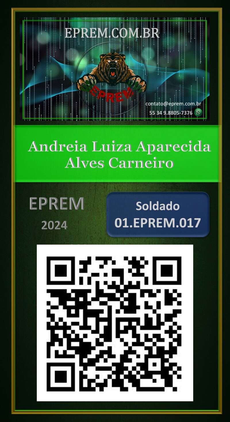 Andreia Luiza Aparecida Alves Carneiro – Carteira Digital – EPREM – Uberlândia – MG