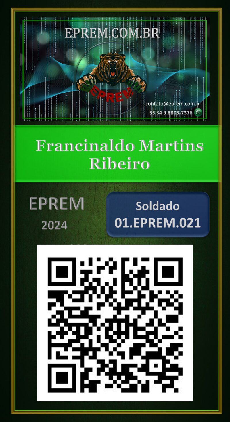 Francinaldo Martins Ribeiro – Carteira Digital – EPREM – Uberlândia – MG