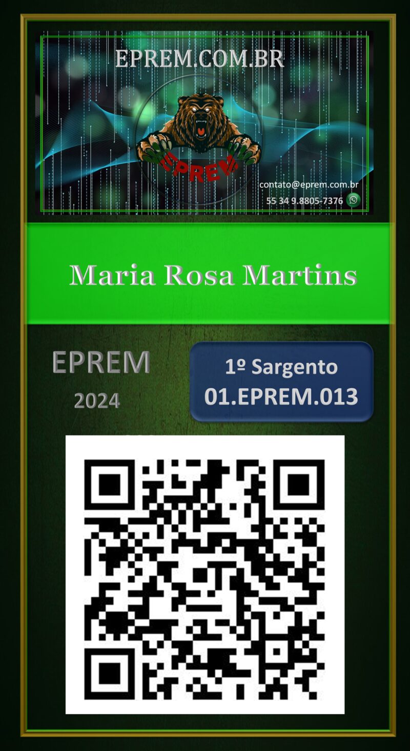 Maria Rosa Martins – Carteira Digital – EPREM – Uberlândia – MG