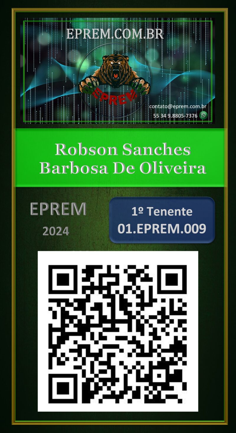Robson Sanches Barbosa De Oliveira – Carteira Digital – EPREM – Uberlândia – MG