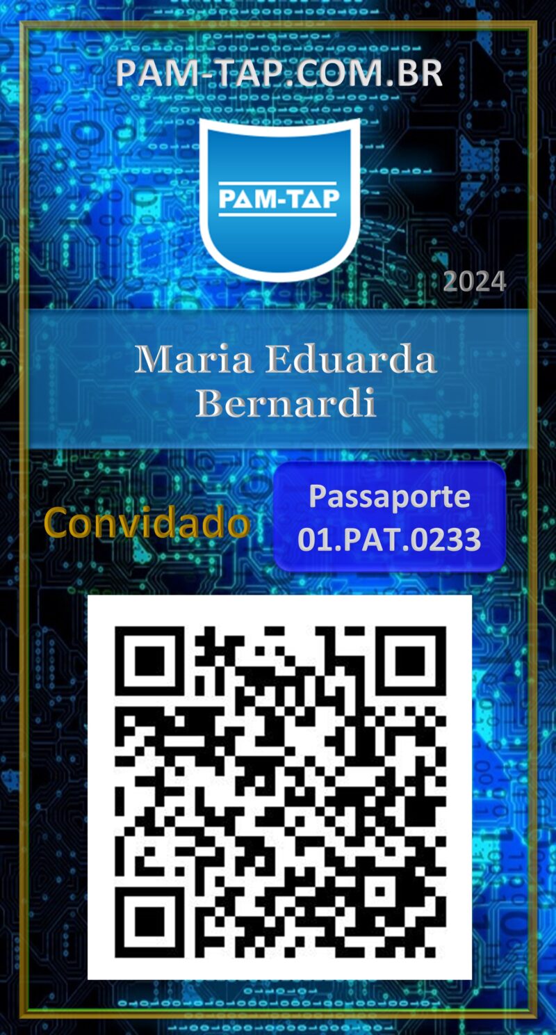 Maria Eduarda Bernardi – Carteira Digital – PAM-TAP – Uberlândia – MG