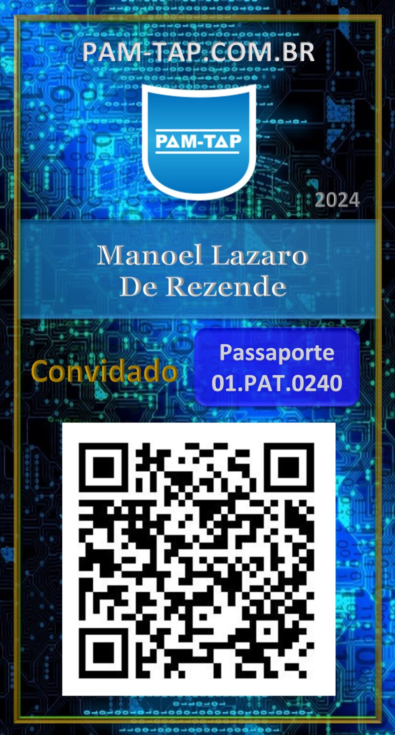 Manoel Lazaro De Rezende – Carteira Digital – PAM-TAP – Uberlândia – MG
