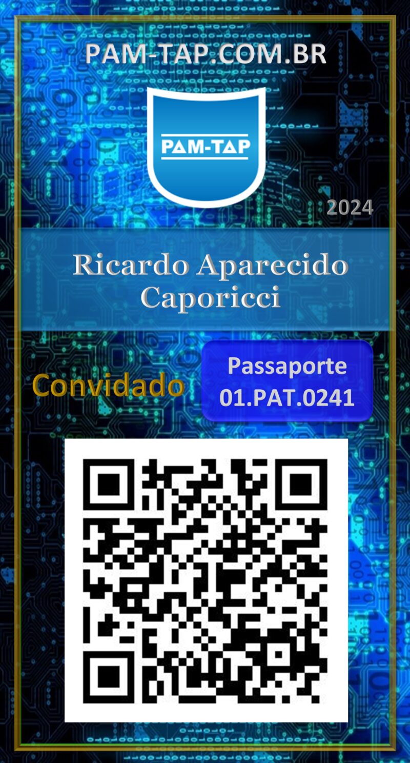 Ricardo Aparecido Caporicci – Carteira Digital – PAM-TAP – Uberlândia – MG
