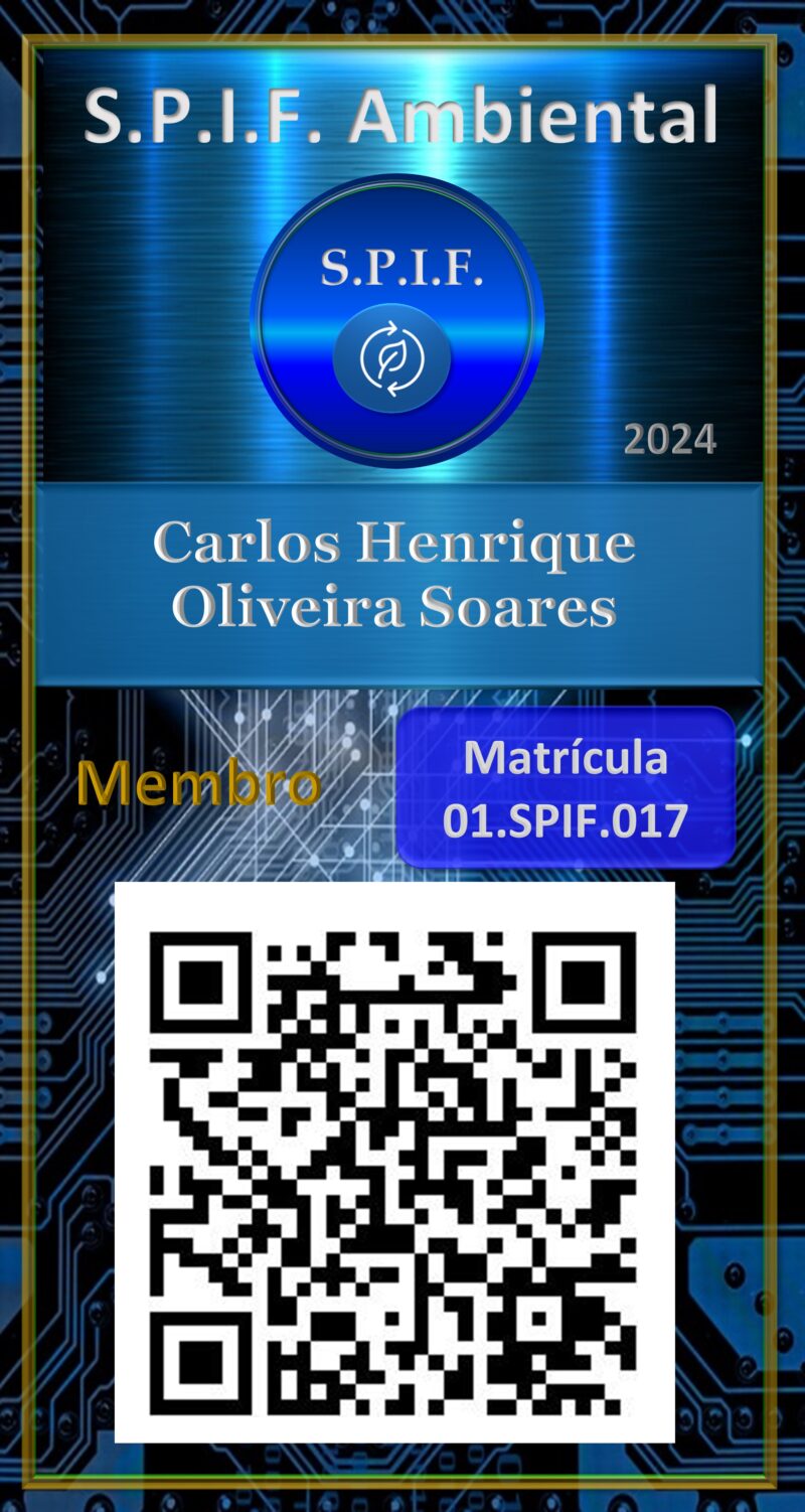 Carlos Henrique Oliveira Soares – Carteira Digital – S.P.I.F Ambiental – Membro – Uberlândia – MG