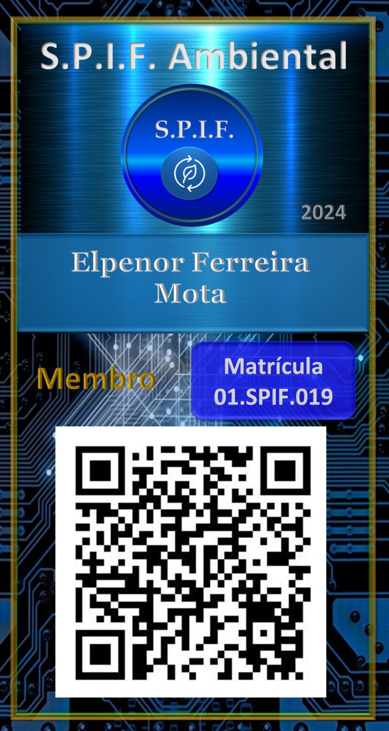 Elpenor Ferreira Mota – Carteira Digital – S.P.I.F Ambiental – Membro – Araguari – MG