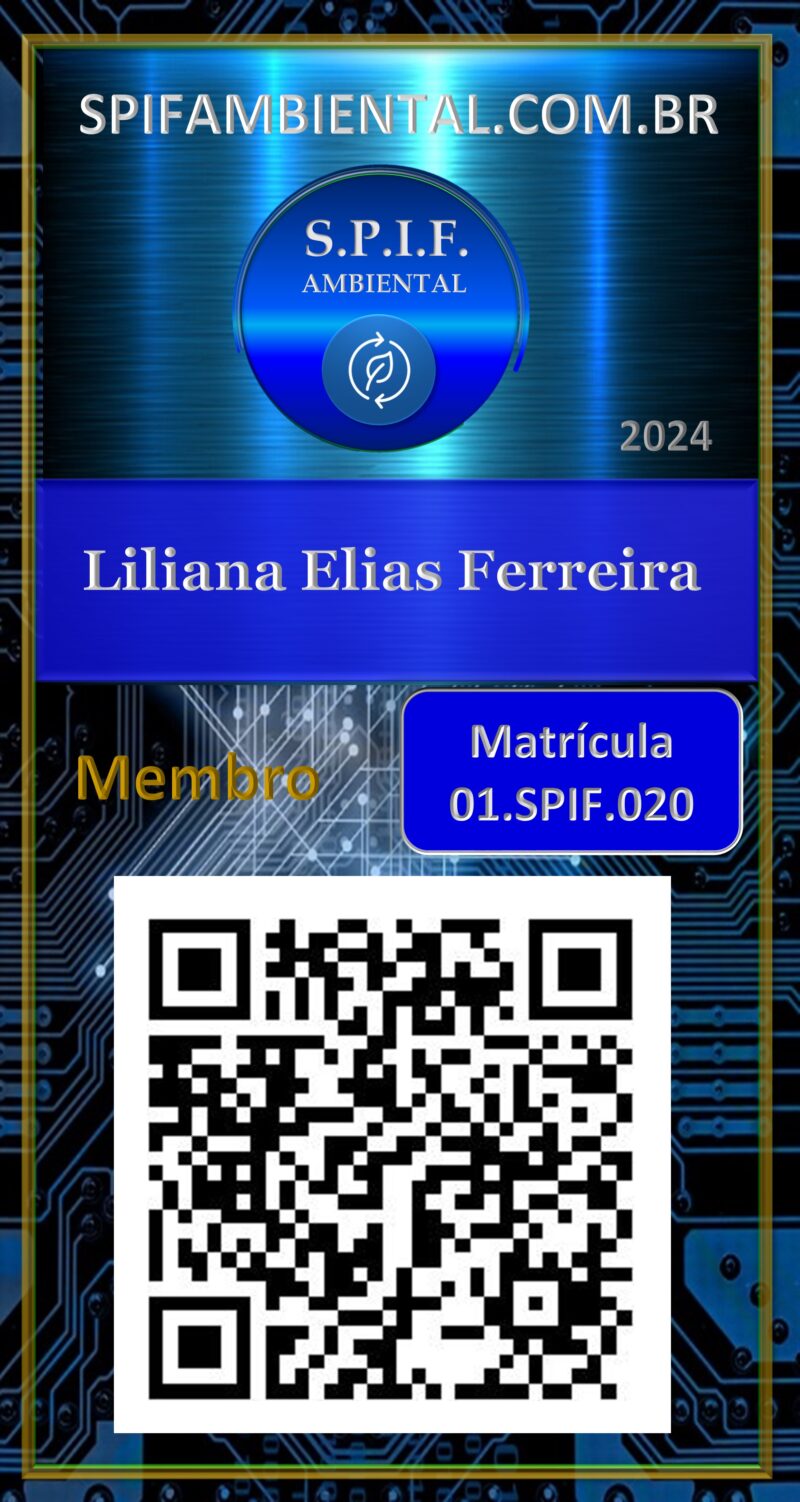 Liliana Elias Ferreira – Carteira Digital – S.P.I.F Ambiental – Membro – Uberlândia – MG